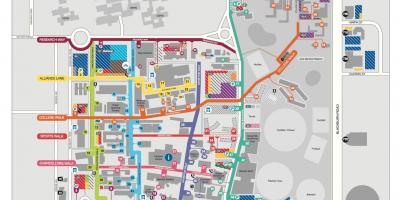 Monash universiteit Clayton kaart