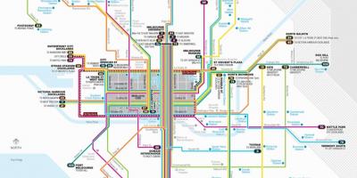 Melbourne tram netwerk kaart