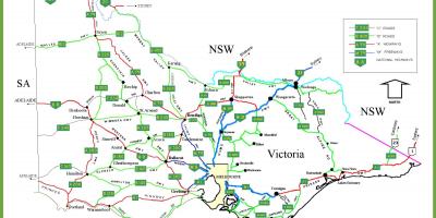 Kaart van Victoria Australië