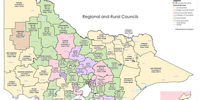 Kaart Victoria Australië